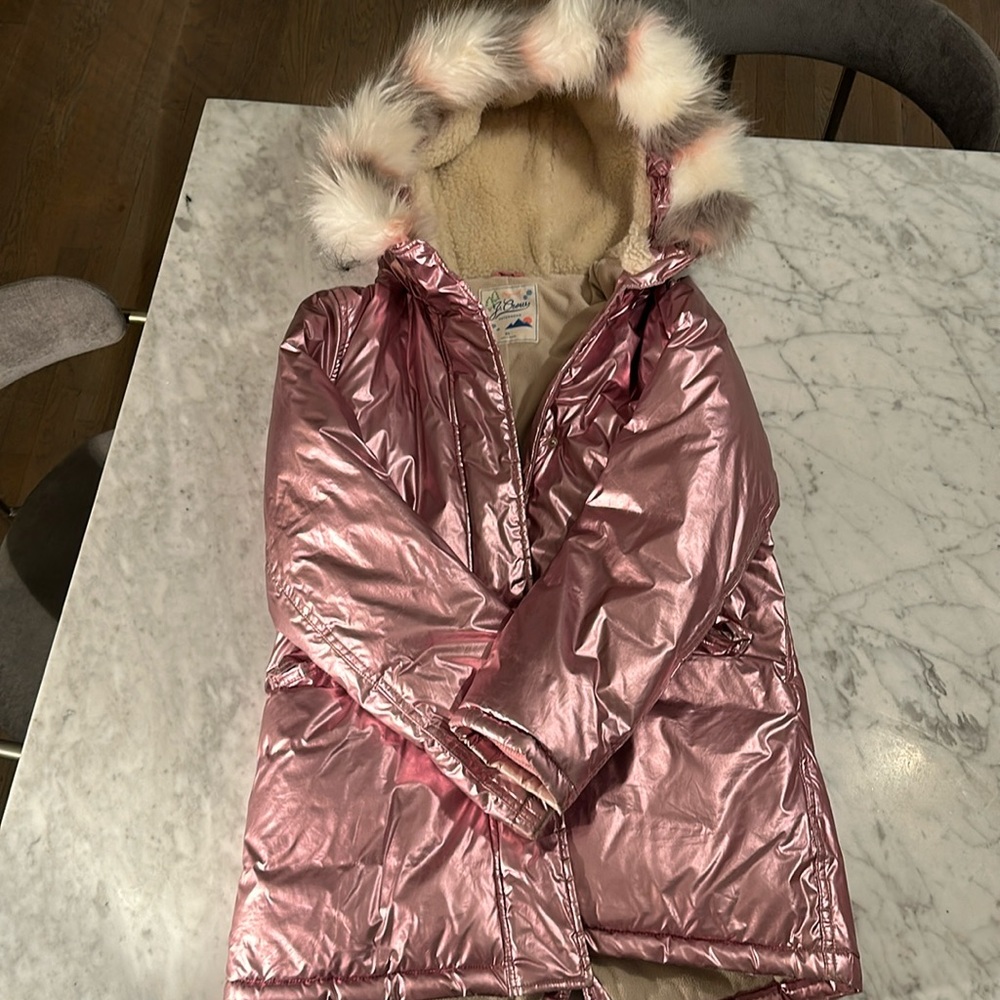 Metallic pink J.Crew factory jacket